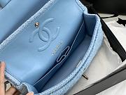 Chanel Medium Flap Bag Blue 25cm - 2