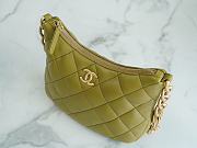 Chanel Hobo Handbag Lambskin Green 19x24x5cm - 4