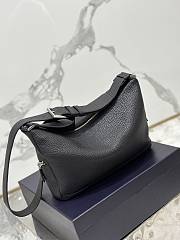 Prada Leather Bag With Shoulder Strap Black 26x23x11cm - 5