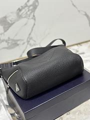 Prada Leather Bag With Shoulder Strap Black 26x23x11cm - 4