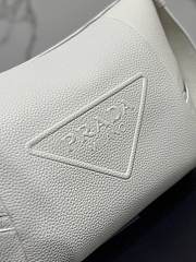 Prada Leather Bag With Shoulder Strap White 26x23x11cm - 3