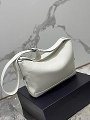 Prada Leather Bag With Shoulder Strap White 26x23x11cm - 6