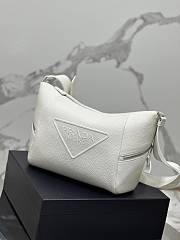 Prada Leather Bag With Shoulder Strap White 26x23x11cm - 5