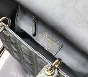 Dior Medium Lady Grey Gold 24cm - 2