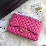 Chanel Bag Jumbo Double Flap Quilted Hot Pink Fuchsia 30cm - 5