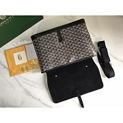Goyard Citadin Messenger Briefcase Coated Canvas Black 38x26x8cm - 5