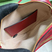 Gucci Interlocking G Mini Heart Shoulder Bag Red 20x17.5x6.5cm - 6