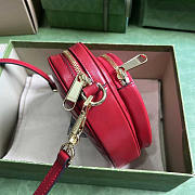 Gucci Interlocking G Mini Heart Shoulder Bag Red 20x17.5x6.5cm - 5