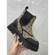 Gucci GG Canvas Ankle Boot Brown - 5