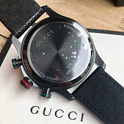 Gucci Swiss Quartz Stainless Steel Watch For Men Black - 5