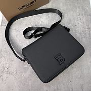 Burberry Small Alfred Leather Messenger Bag 25.5x6.5x21.5cm - 6