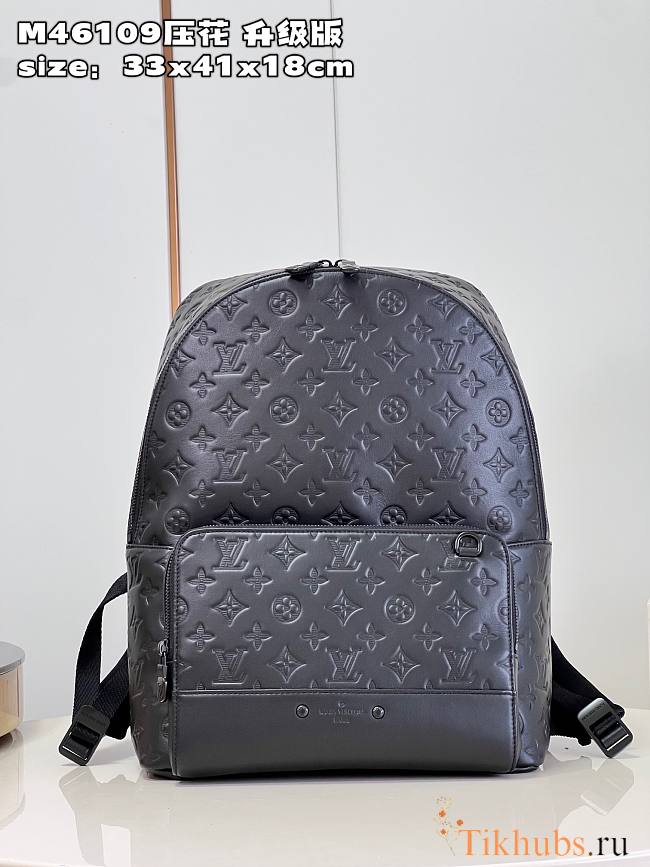 Louis Vuitton LV Backpack Monogram Shadow Black 33 x 41 x 18 cm - 1