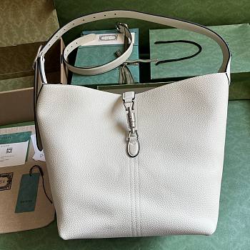 Gucci Jackie 1961 Small Shoulder Bag White 28x31x23cm