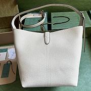 Gucci Jackie 1961 Small Shoulder Bag White 28x31x23cm - 2