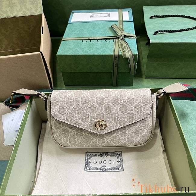 Gucci Ophidia Mini Bag Beige 13x22x4cm - 1