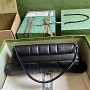 Gucci Horsebit Chain Medium Shoulder Bag Black 38x15x16cm - 4