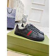 Gucci Ace Sneaker With Green And Red Web Black  - 1