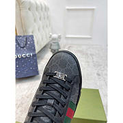 Gucci Ace Sneaker With Green And Red Web Black  - 5