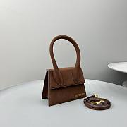 Jacquemus Le Chiquito Moyen Velvet Brown Bag 18x13.5cm - 4