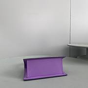 Jacquemus Le Chiquito Moyen Velvet Purple Bag 18x13.5cm - 5
