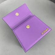 Jacquemus Le Chiquito Moyen Velvet Purple Bag 18x13.5cm - 4