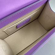 Jacquemus Le Chiquito Moyen Velvet Purple Bag 18x13.5cm - 2