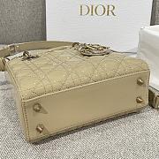 Dior Small Lady Patent Beige Gold 20cm - 2