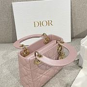 Dior Mini Lady Bag Metallic Pink Gold 17cm - 6