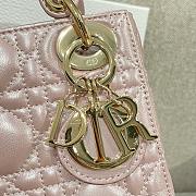 Dior Mini Lady Bag Metallic Pink Gold 17cm - 4