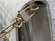 Dior Miss Dior Top Handle Bag White Cannage Lambskin 24 x 14 x 7.5 cm - 6