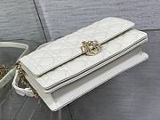 Dior Miss Dior Top Handle Bag White Cannage Lambskin 24 x 14 x 7.5 cm - 5