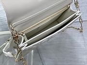 Dior Miss Dior Top Handle Bag White Cannage Lambskin 24 x 14 x 7.5 cm - 4