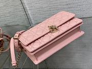 Dior Miss Dior Top Handle Bag Pink Cannage Lambskin 24 x 14 x 7.5 cm - 4