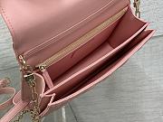 Dior Miss Dior Top Handle Bag Pink Cannage Lambskin 24 x 14 x 7.5 cm - 3