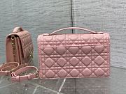 Dior Miss Dior Top Handle Bag Pink Cannage Lambskin 24 x 14 x 7.5 cm - 2