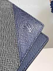 Louis Vuitton LV Multiple Taiga Grey Blue 11.5 x 9 x 1.5 cm - 3