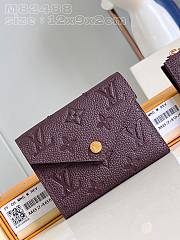 Louis Vuitton LV Victorine Wallet Red Wine 12x9.5x2.5cm - 1