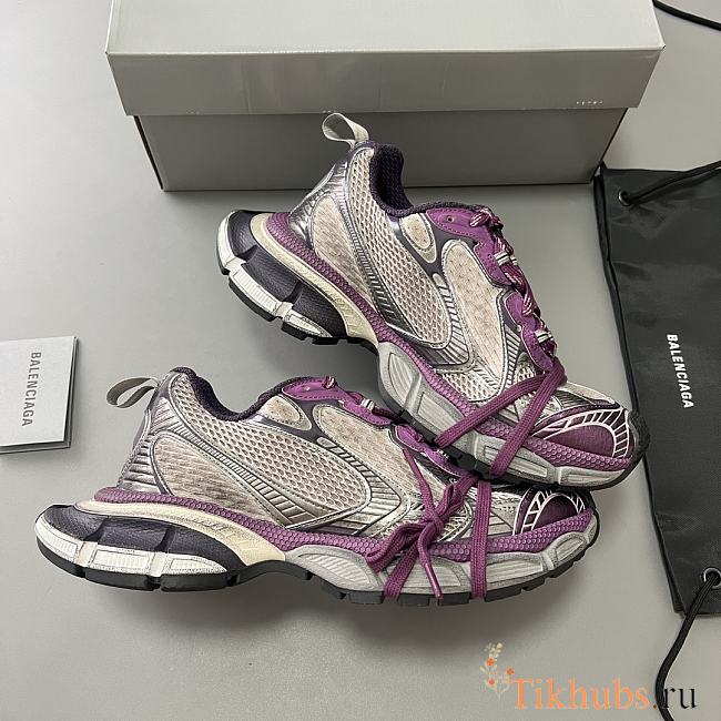 Balenciaga Purple and Grey Sneaker - 1