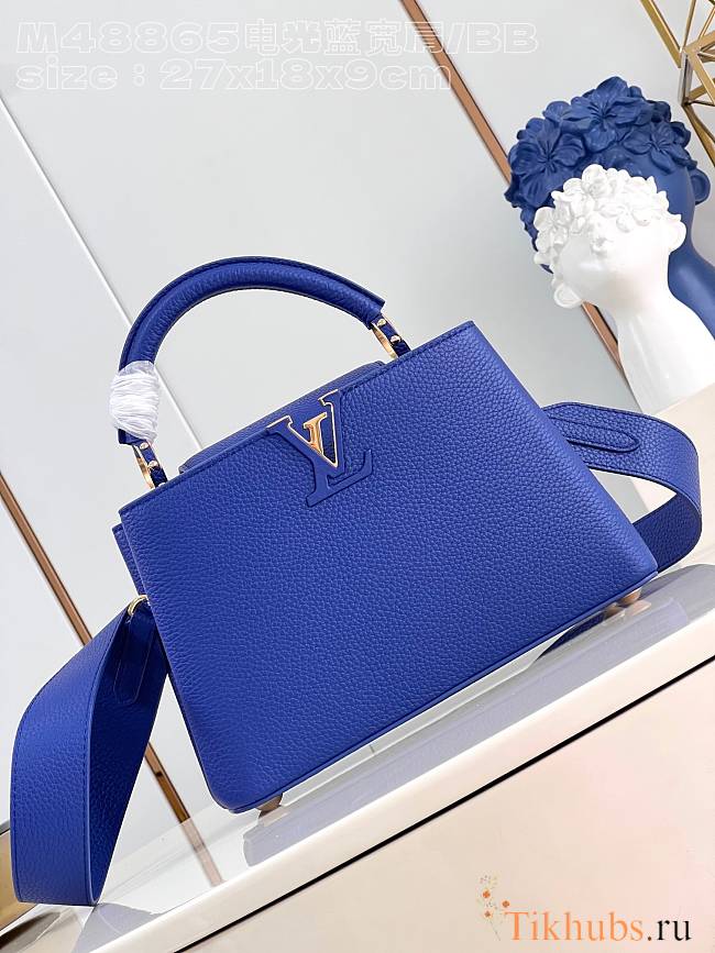 Louis Vuitton LV Capucines BB Blue 27cm - 1