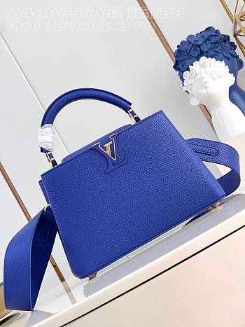 Louis Vuitton LV Capucines BB Blue 27cm