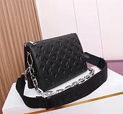 Louis Vuitton LV Coussin PM Black Silver Hardware 26 x 20 x 12 cm - 2