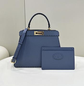 Fendi Peekaboo ISeeU Medium Blue 33×12×25cm