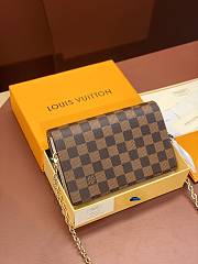 Louis Vuitton LV Vavin Chain Bag Cream Beige Damier 19 x 12.5 x 4 cm - 3
