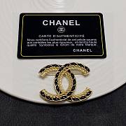Chanel Gold Black Brooch - 4
