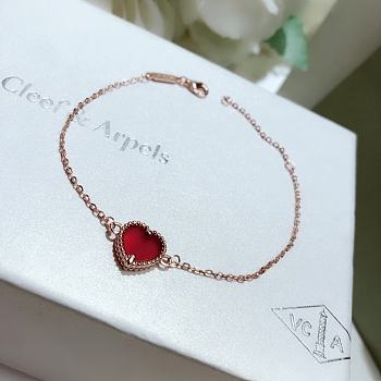 Van Cleef & Arpels Red Heart Bracelet 