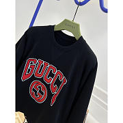 Gucci Knitted Sweatershirt With Embroidery Black - 2