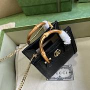 Gucci Diana Super Mini Bag Black 16.5x12x6cm - 6