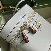 Gucci Mini Bamboo Shoulder Bag White 15.5x13.5x4cm - 4