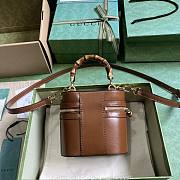 Gucci Mini Bamboo Shoulder Bag Brown 15.5x13.5x4cm - 2