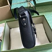 Gucci Jumbo GG Small Messenger Bag Black 18.5x14.5x4.5cm - 6